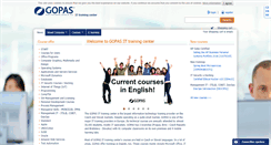 Desktop Screenshot of gopas.eu